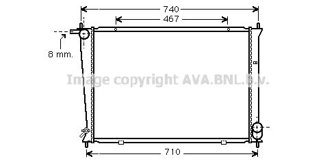 AVA QUALITY COOLING Радиатор, охлаждение двигателя HY2148